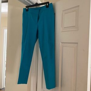 Etcetera turquoise blue teal cropped pants